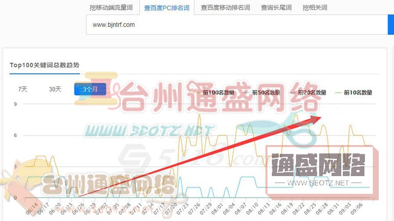 網站優化效果